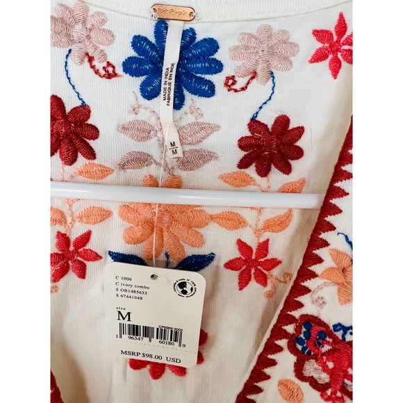 Free People In Bloom Tank Ivory Combo - Picture 8 of 9